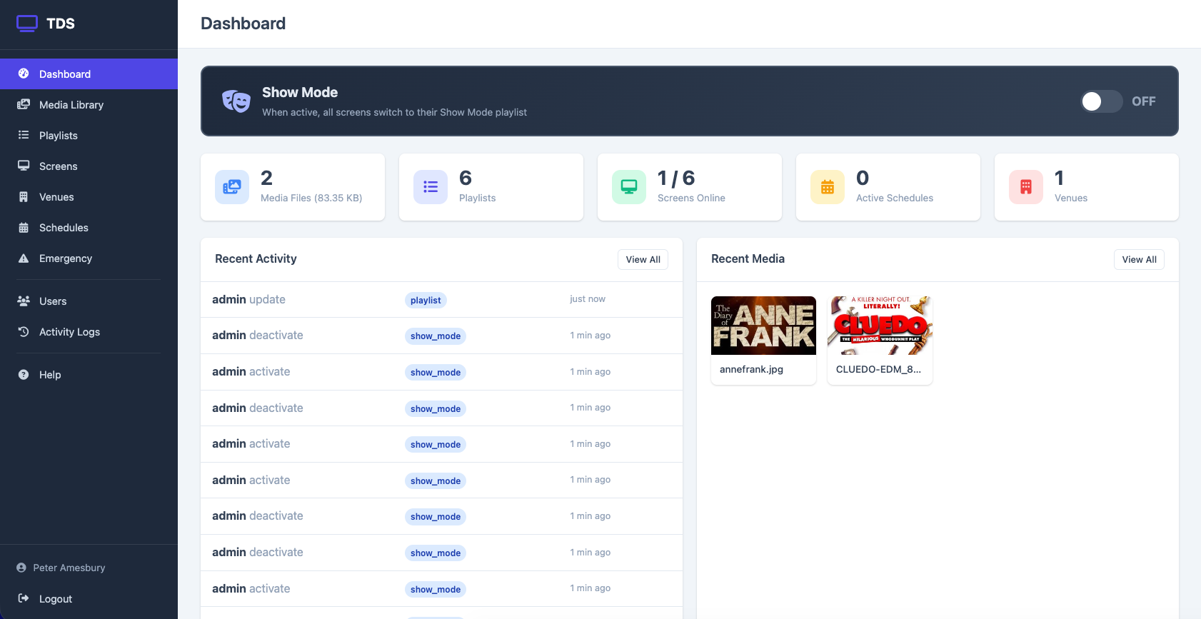 TDS Dashboard